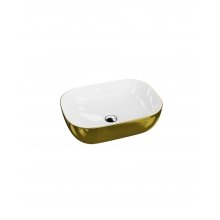 Umywalka nablatowa 39cm - Lavita Costa Brushed Gold